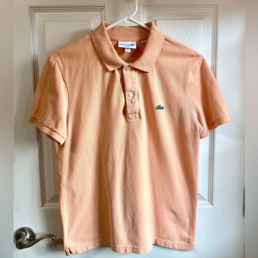 Lacoste Orange Polo Shirt Classic Style